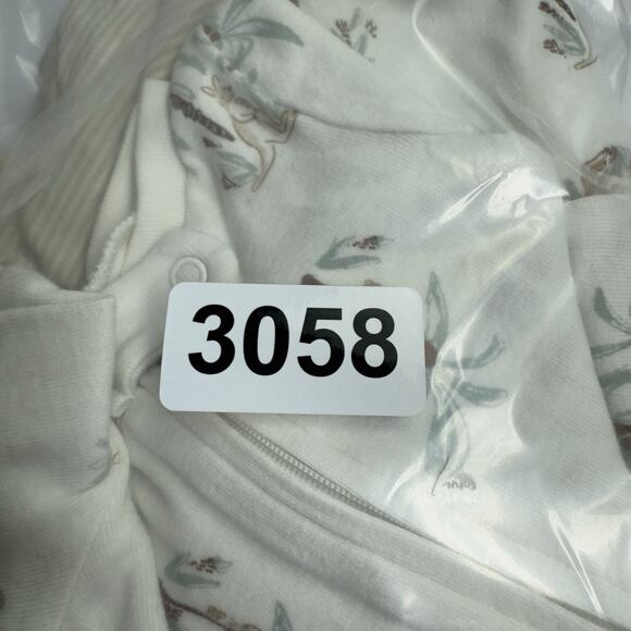 Carter's 2-Way Zipper Sleeper Kangaroo Set of 2 Cream, Beige Size Newborn - Picture 7 of 7